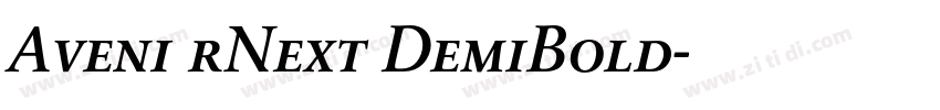 Aveni rNext DemiBold字体转换